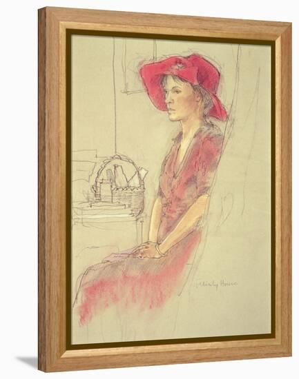 Waiting-Felicity House-Framed Premier Image Canvas