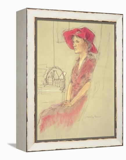 Waiting-Felicity House-Framed Premier Image Canvas