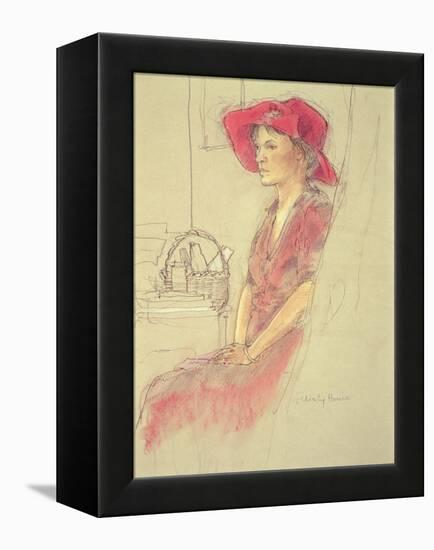 Waiting-Felicity House-Framed Premier Image Canvas