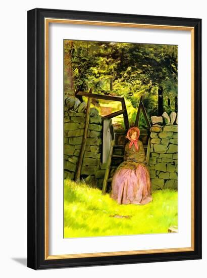 Waiting-John Everett Millais-Framed Art Print