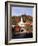 Waits River, View of Church and Barn in Autumn, Northeast Kingdom, Vermont, USA-Walter Bibikow-Framed Photographic Print