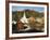 Waits River, View of Church and Barn, Northeast Kingdom, Vermont, USA-Walter Bibikow-Framed Photographic Print