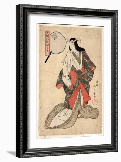 Wakamurasaki Kyojo-Yanagawa Shigenobu-Framed Giclee Print