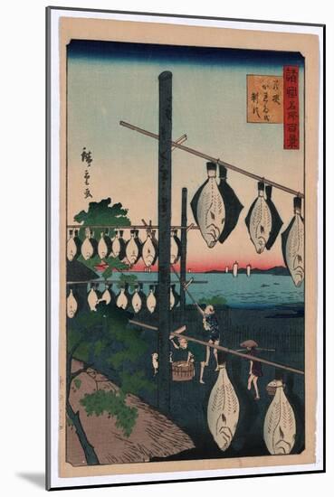 Wakasa Karei O Seisu-Utagawa Hiroshige-Mounted Giclee Print