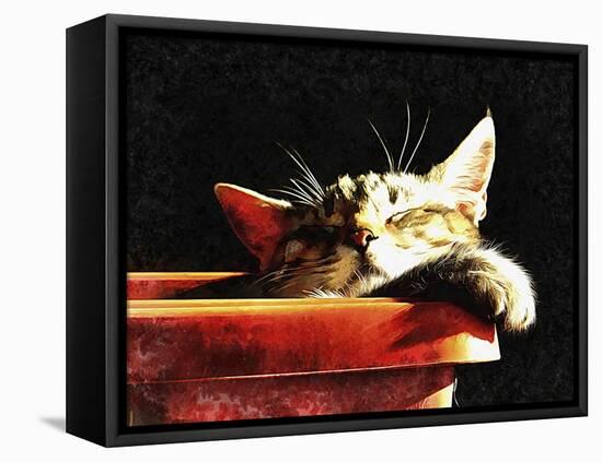 Wake Me When It Is Dinner Time-Dorothy Berry-Lound-Framed Premier Image Canvas