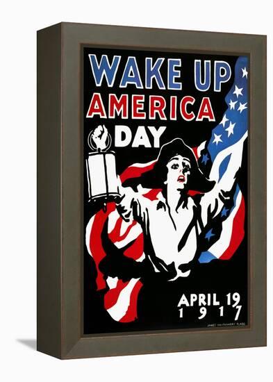 Wake Up America Day, 1917-James Montgomery Flagg-Framed Premier Image Canvas