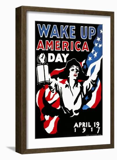 Wake Up America Day, 1917-James Montgomery Flagg-Framed Giclee Print