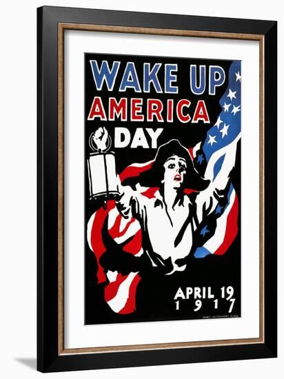 Wake Up America Day, 1917-James Montgomery Flagg-Framed Giclee Print