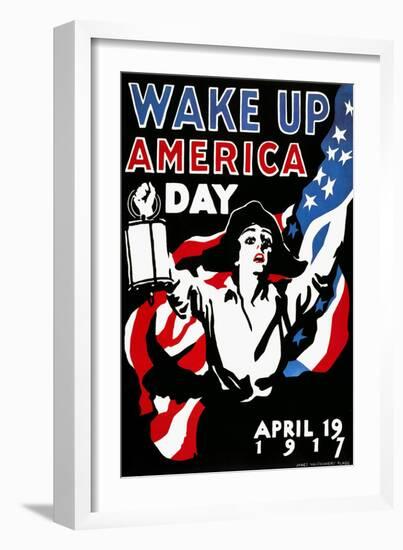 Wake Up America Day, 1917-James Montgomery Flagg-Framed Giclee Print