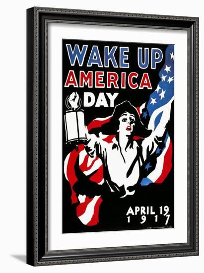 Wake Up America Day, 1917-James Montgomery Flagg-Framed Giclee Print