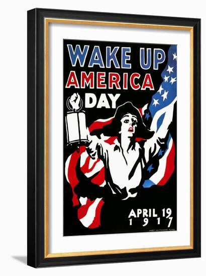 Wake Up America Day, 1917-James Montgomery Flagg-Framed Giclee Print