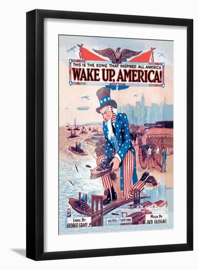 Wake Up, America!-null-Framed Art Print