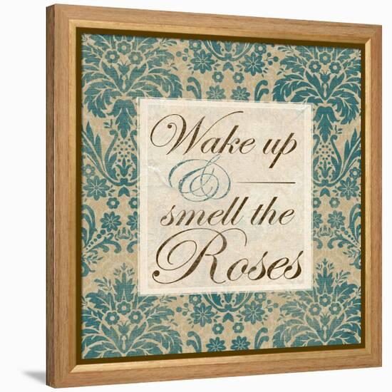 Wake Up and Smell the Roses-Elizabeth Medley-Framed Stretched Canvas