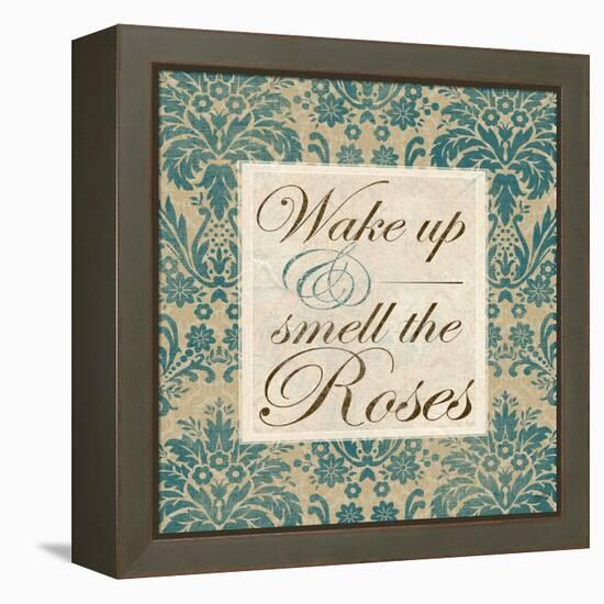 Wake Up and Smell the Roses-Elizabeth Medley-Framed Stretched Canvas