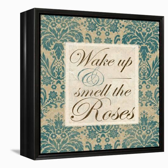 Wake Up and Smell the Roses-Elizabeth Medley-Framed Stretched Canvas