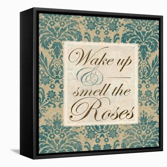 Wake Up and Smell the Roses-Elizabeth Medley-Framed Stretched Canvas