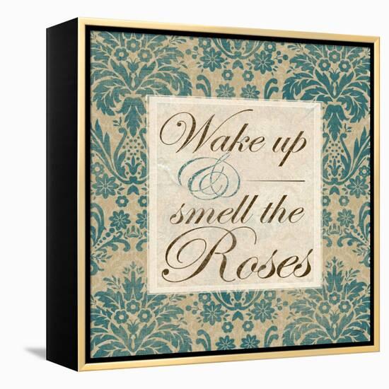 Wake Up and Smell the Roses-Elizabeth Medley-Framed Stretched Canvas