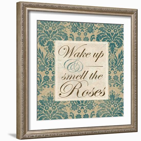 Wake Up and Smell the Roses-Elizabeth Medley-Framed Art Print