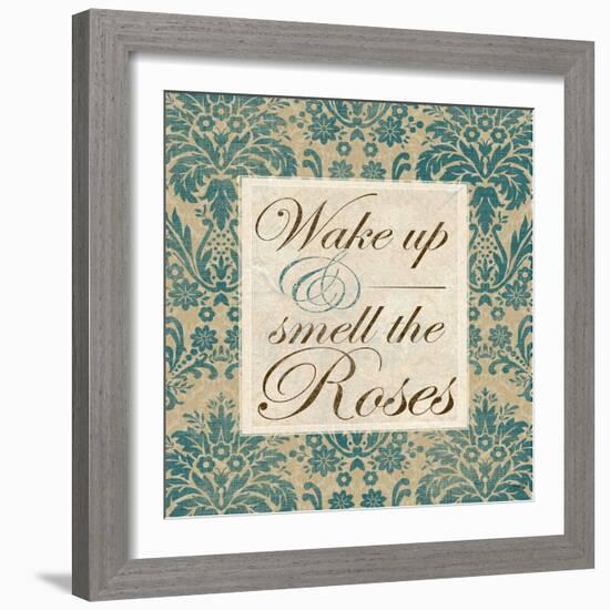 Wake Up and Smell the Roses-Elizabeth Medley-Framed Art Print