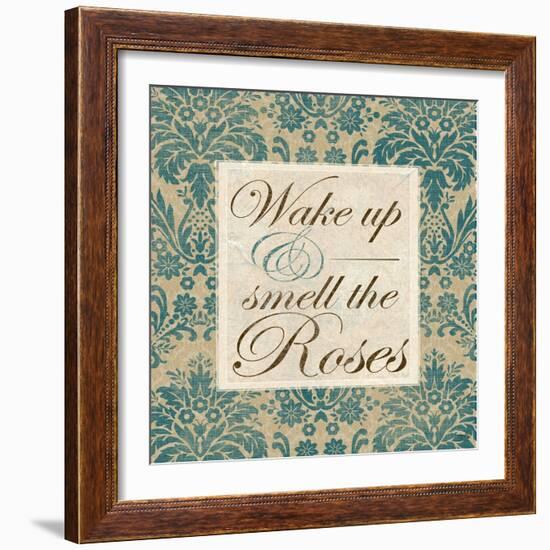 Wake Up and Smell the Roses-Elizabeth Medley-Framed Art Print