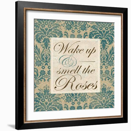 Wake Up and Smell the Roses-Elizabeth Medley-Framed Art Print