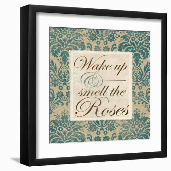 Wake Up and Smell the Roses-Elizabeth Medley-Framed Art Print