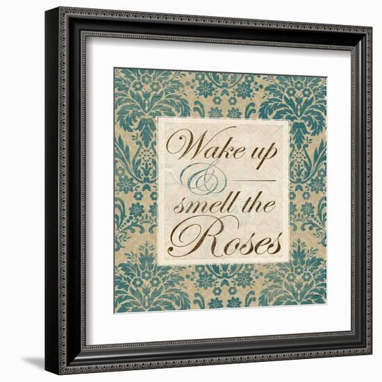 Wake Up and Smell the Roses-Elizabeth Medley-Framed Art Print