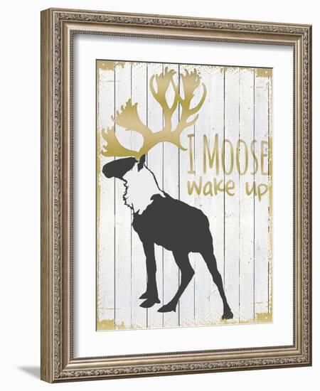 Wake Up Moose-null-Framed Giclee Print