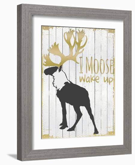 Wake Up Moose-null-Framed Giclee Print