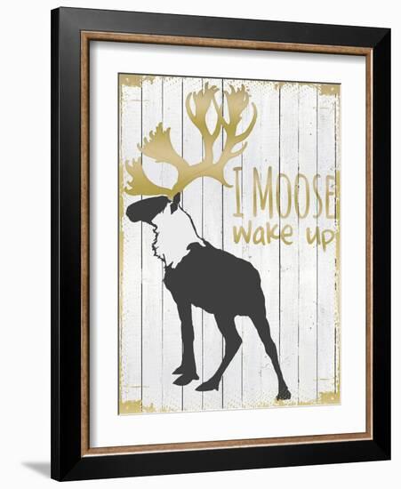 Wake Up Moose-null-Framed Giclee Print