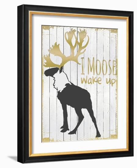 Wake Up Moose-null-Framed Giclee Print