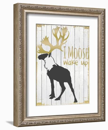 Wake Up Moose-null-Framed Giclee Print