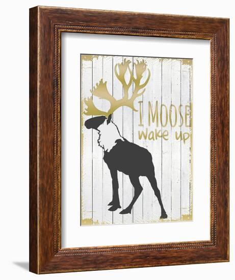 Wake Up Moose-null-Framed Giclee Print