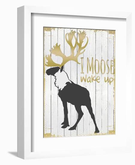 Wake Up Moose-null-Framed Giclee Print