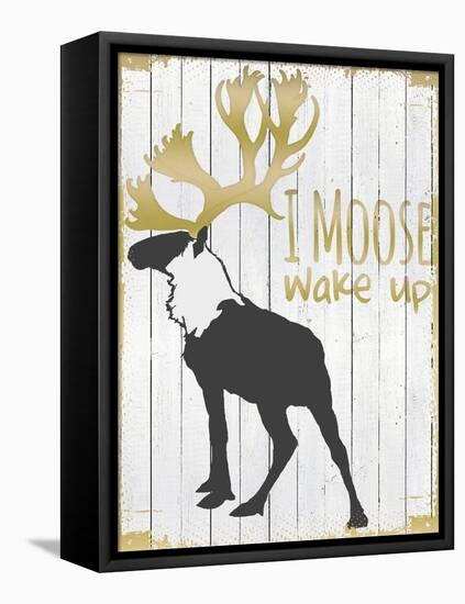 Wake Up Moose-null-Framed Premier Image Canvas