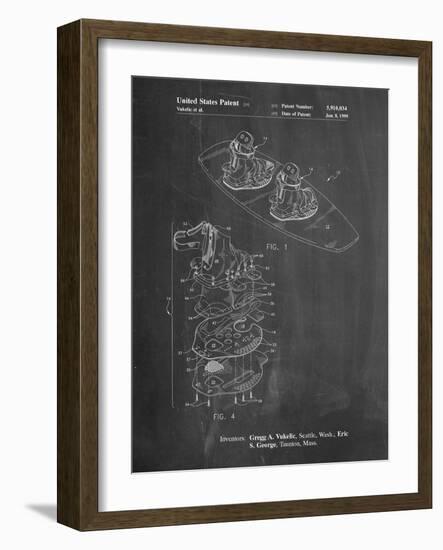 Wakeboard Patent-Cole Borders-Framed Art Print