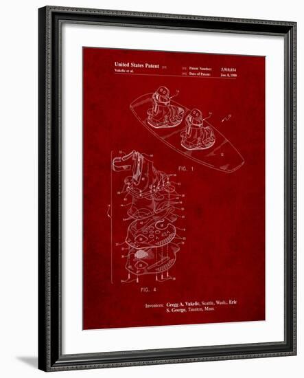 Wakeboard Patent-Cole Borders-Framed Art Print