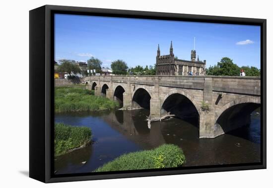 Wakefield Bridge and the Chantry Chapel-Mark Sunderland-Framed Premier Image Canvas