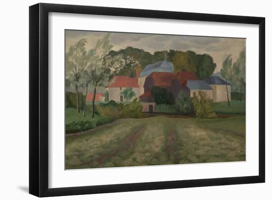 Wakes Colne Mill, Colchester, Essex, 1931 (Oil on Canvas)-John Northcote Nash-Framed Giclee Print