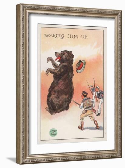 Waking Him Up, C.1904-05 (Colour Litho)-Dudley Hardy-Framed Giclee Print