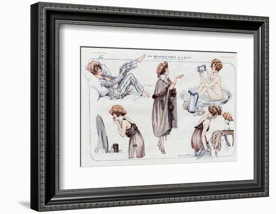 Waking-Up and Getting Dressed 1921-Maurice Milliere-Framed Photographic Print