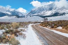 Desert Mountain Road in Winter-wakr10-Framed Photographic Print