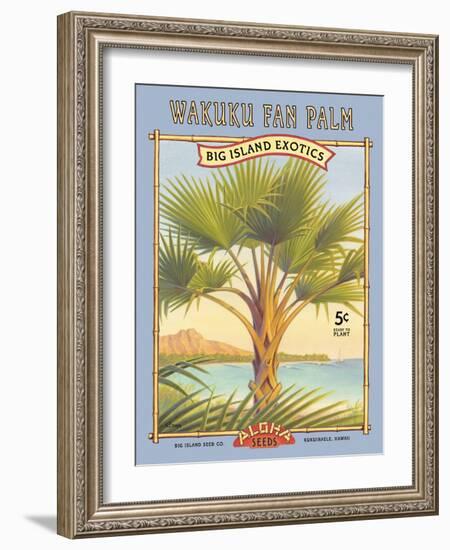 Wakuku Fan Palm-Kerne Erickson-Framed Art Print