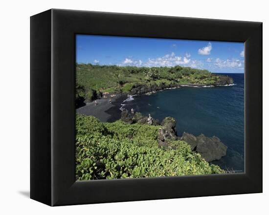 Walanapanapa Beach, Maui, Hawaii, Hawaiian Islands, Pacific, USA-Alison Wright-Framed Premier Image Canvas