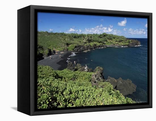 Walanapanapa Beach, Maui, Hawaii, Hawaiian Islands, Pacific, USA-Alison Wright-Framed Premier Image Canvas