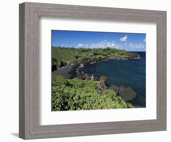 Walanapanapa Beach, Maui, Hawaii, Hawaiian Islands, Pacific, USA-Alison Wright-Framed Photographic Print