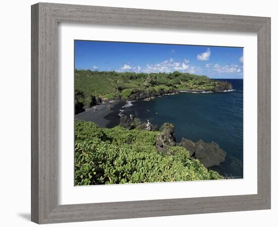 Walanapanapa Beach, Maui, Hawaii, Hawaiian Islands, Pacific, USA-Alison Wright-Framed Photographic Print