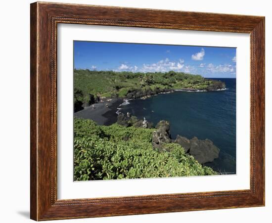 Walanapanapa Beach, Maui, Hawaii, Hawaiian Islands, Pacific, USA-Alison Wright-Framed Photographic Print