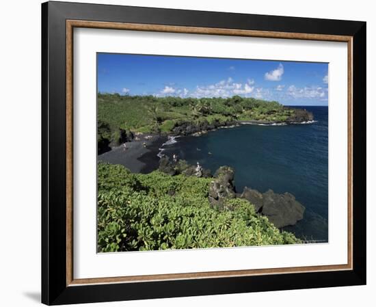 Walanapanapa Beach, Maui, Hawaii, Hawaiian Islands, Pacific, USA-Alison Wright-Framed Photographic Print