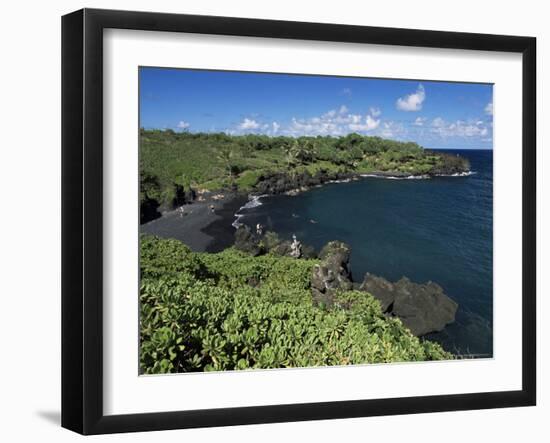 Walanapanapa Beach, Maui, Hawaii, Hawaiian Islands, Pacific, USA-Alison Wright-Framed Photographic Print